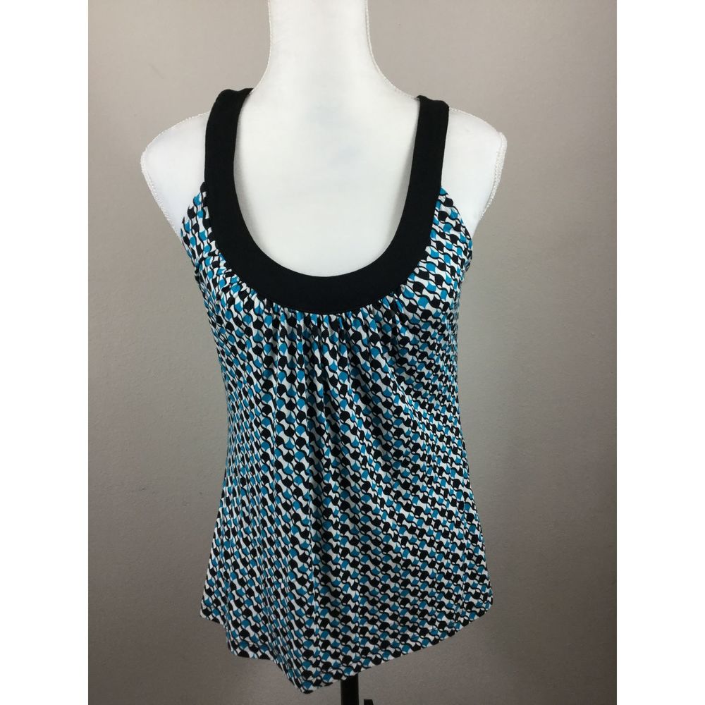 Ann Taylor Loft Geometric Sleeveless Top